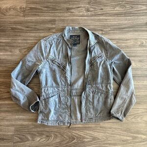 Lucky Brand Mens Lightweight Outerwear Black Label Grey Jacket